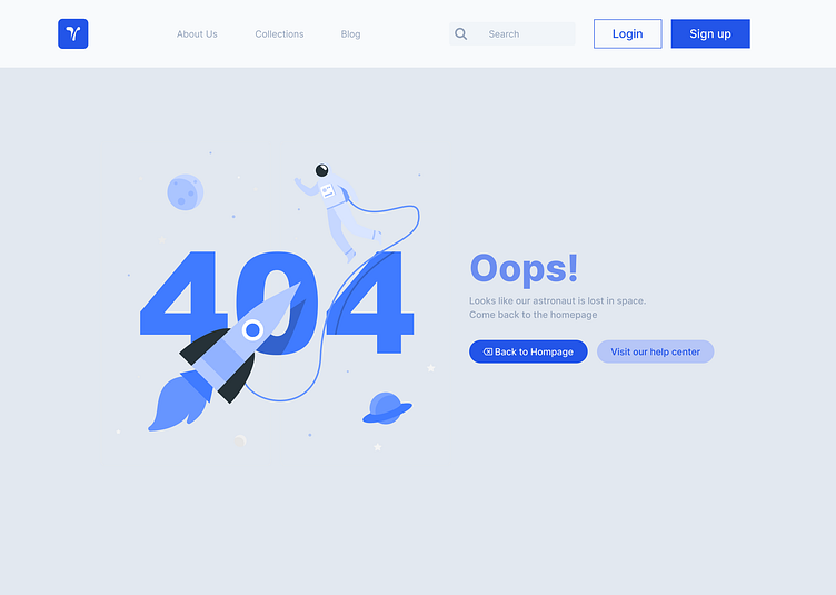 Error Page (Daily UI Challenge 08) by Oni Stephen on Dribbble