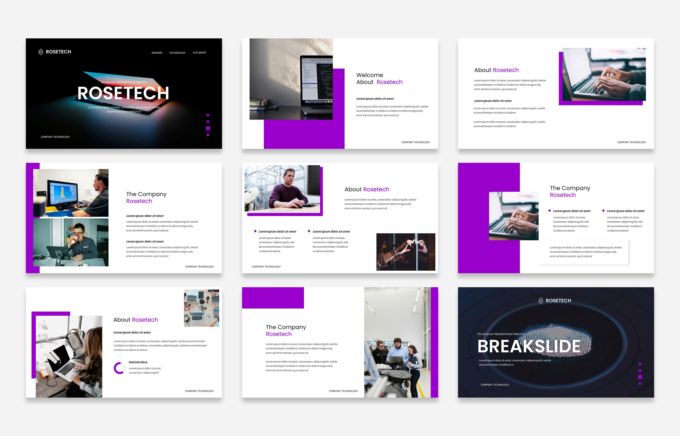 ROSETECH Technology Presentation Template by Studio Depot Visual on ...