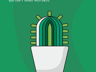 A Cup of Cactus graphic design illustration vector