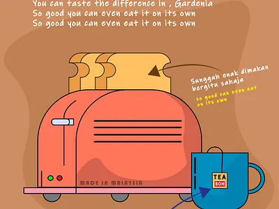 Gardenia for a breakfast design graphic design illustration vector