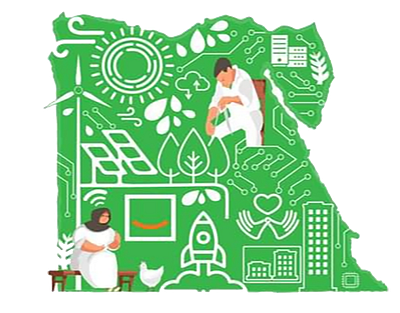 المبادرة الوطنية للمشروعات الخضراء الذكية graphic design