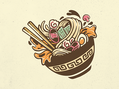 Japanese Ramen Noodle by Mangustudio on Dribbble