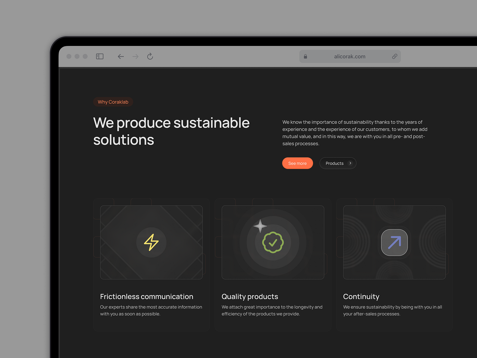 Lab Landing / features card details by Ali Çorak on Dribbble