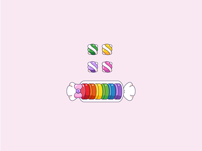 Day 064-365 Rainbow Candies! 365project adobe candy design vector