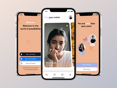 Dating app ui ui design uidesign uiux user interface design userexperience userinterface ux ux ui uxui