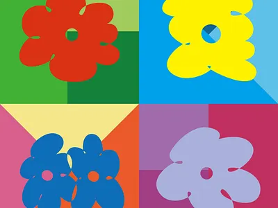 Hanzi Flower: Spring, summer, autumn and winter. colours design graphic design hanziflower type