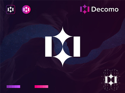 Negative Space D Letter Futuristic Technology Logo abstract logo brand identity branding d letter logo d logo design futuristic geometric logo geometry letter logo modern logo negative space logo rocket space logo spaceship sparkle tech logo technology vector visual identity