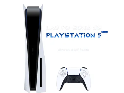 Sony PlayStation 5 figma illustration realistic drawing