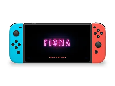 Nintendo Switch figma illustration nintendo realistic drawing