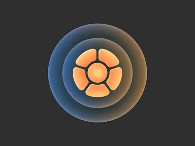 Orange flower! app brand branding design figma icon illustration ios ipados logo mac macos mobile product saas