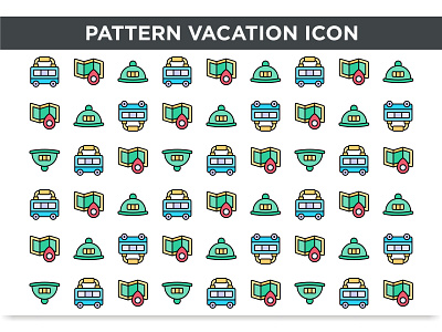 Pattern Vacation Icon line