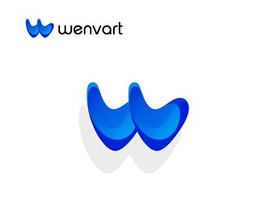 W Wenvart / Waves, letter mark / logo design symbol abstract logo app logo brand identity branding creative gradient logo illustration lettering logo logo branding logo design logo designer modern logo sanjidanipu160 software logo vector w w letter w logo wave logo
