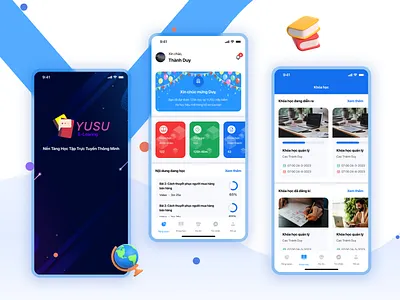 Mobile App Design | YUSU E-leaning App design ui ux ux ui