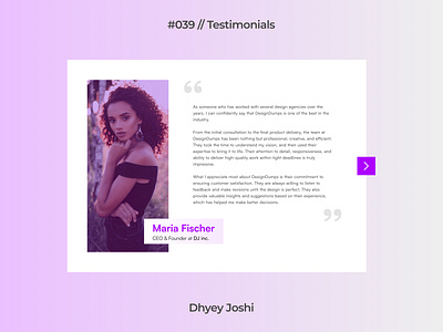 Day 039 - Testimonials 039 branding challenges community dailyui design figma illustration logo mobile testimonials ui ux website