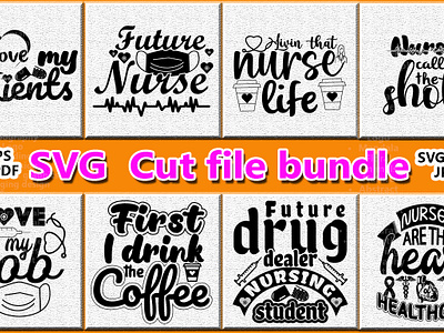 Nurse day 2023 Custom SVG Design and cut file Bundle 01. 1 in 8 2023 best 2022 branding bundle custom svg cut file design graphic design illustration logo nurse day svg svg bundle typography ui vector