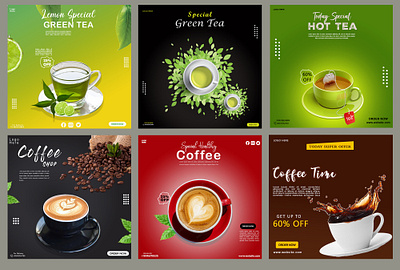 Instagram Post Design advertising design coffee creative design graphic design instagram post social media tea