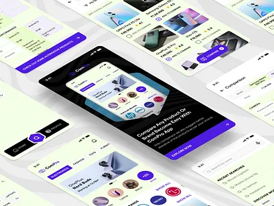 ComPro App alternative app design branding brands compare design ecommerce figma filter list mobile mobile app mobile app design products search splash suggestion trending ui ui design