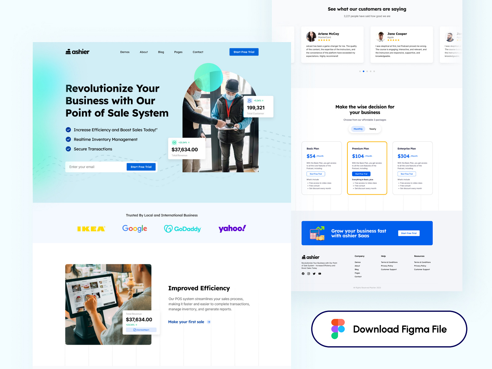 Landing Page Chasier SaaS by Avi Yansah on Dribbble