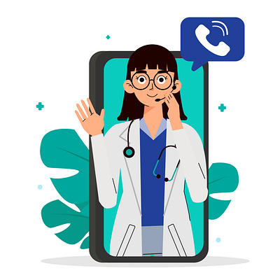 Telemedicine Illustration design graphic design illustration ui ux vector