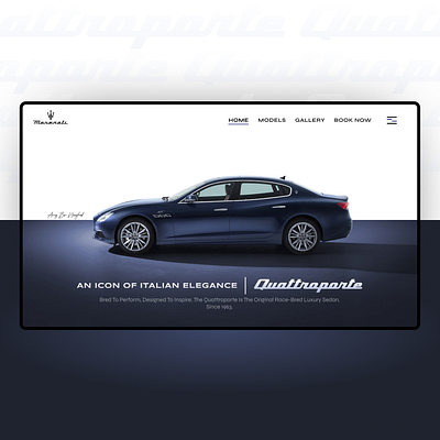 Maserati | Landing Page animation branding graphic design typography ui ux website