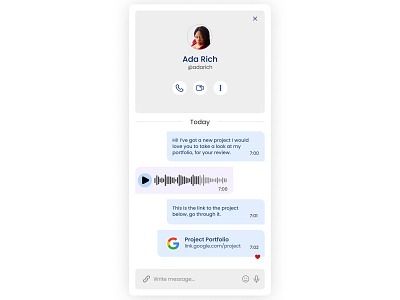 Chat design ui ux