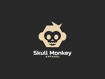 Skull Monkey Available in Logoground brand branding design graphic design illustration logo monkey motion graphics skull ui ux vector