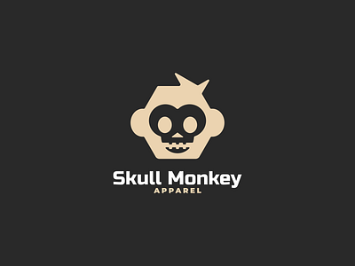 Skull Monkey Available in Logoground brand branding design graphic design illustration logo monkey motion graphics skull ui ux vector