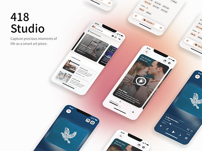 418 Studio app daily dailyui dailyuichallenge design dribbble figma flat interface landing minimal mobile mobile app ui ui design ux website