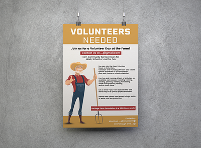 Volunteer Days Flyer color design flyer graphic design volunteer