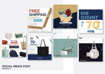 Bag on post content design fashion instagram graphic design illustration instagram post layout design social media