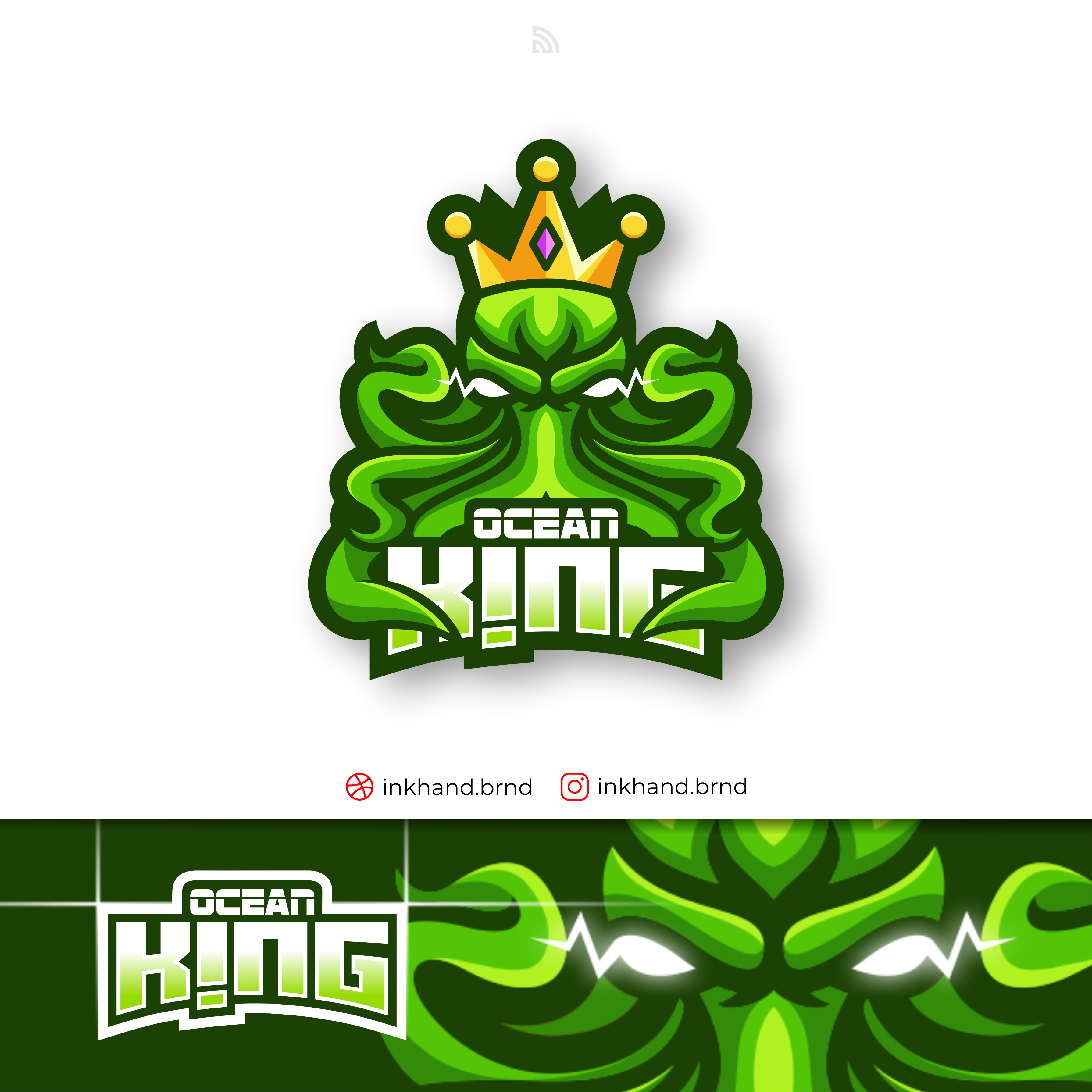 Kraken esport logo animation brand brand identity branding character logo design esport esport logo graphic design illustration king logo kraken logo mascot octopus vector