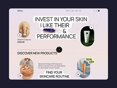 Cosmetics Web design cosmetics web design fashion skin skincare trend ui