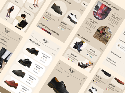 Shoes Store Mobile App android application buy catalog design e commerce fashen figma ios iphone marketplace mobile app mobile applications design online store sell shoes shopping app store uiix user interface
