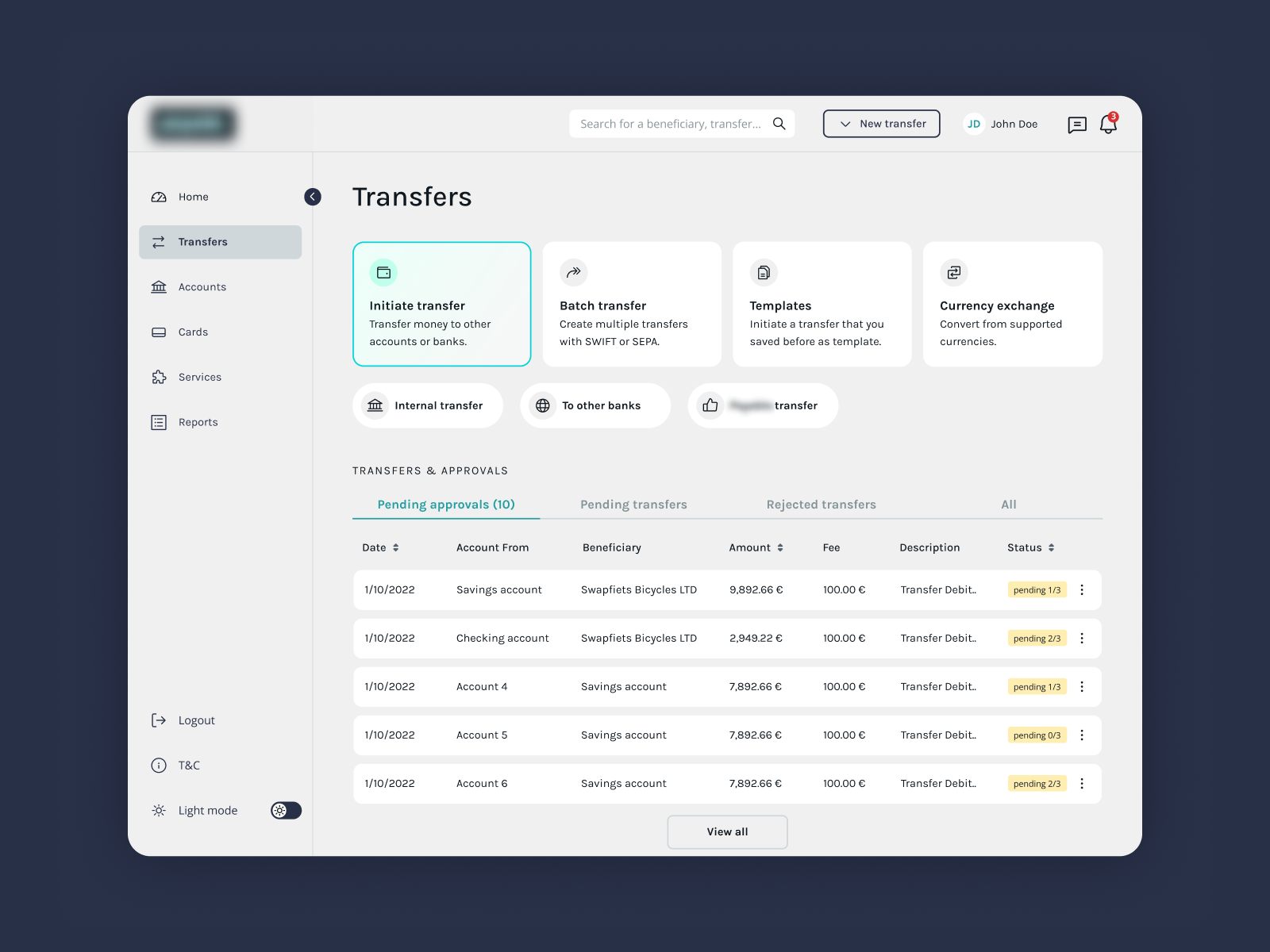 Transfers Portal by Konstantina Migadaki on Dribbble