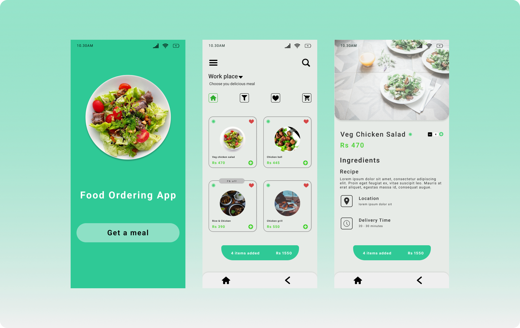 Food Ordering App By Nishanth Kumar On Dribbble