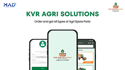 KVR Agri Solutions - Agri Spare Parts App agri agriapp agriculture agricultureapp app graphic design myappsdevelopment spareparts ui