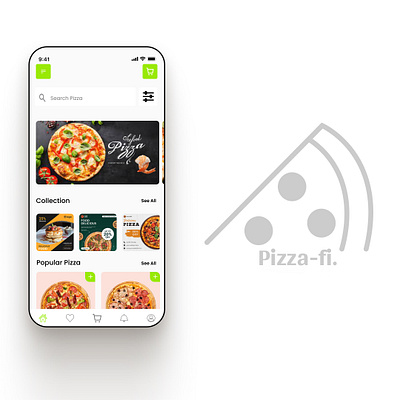 Pizza store app design app branding design graphic design illustration logo typography ui ux vector