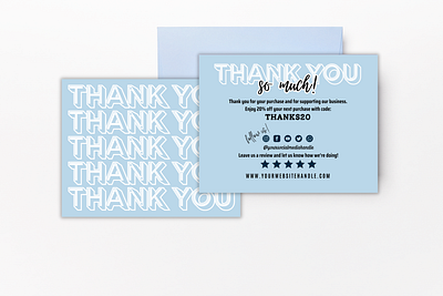 MOCKUP 0007 Bundle 5sets thank you card lovely things are inside personal touch.