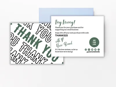 MOCKUP 0008 Bundle 5sets thank you card lovely things are inside personal touch