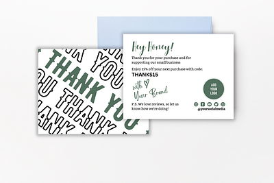 MOCKUP 0008 Bundle 5sets thank you card lovely things are inside personal touch