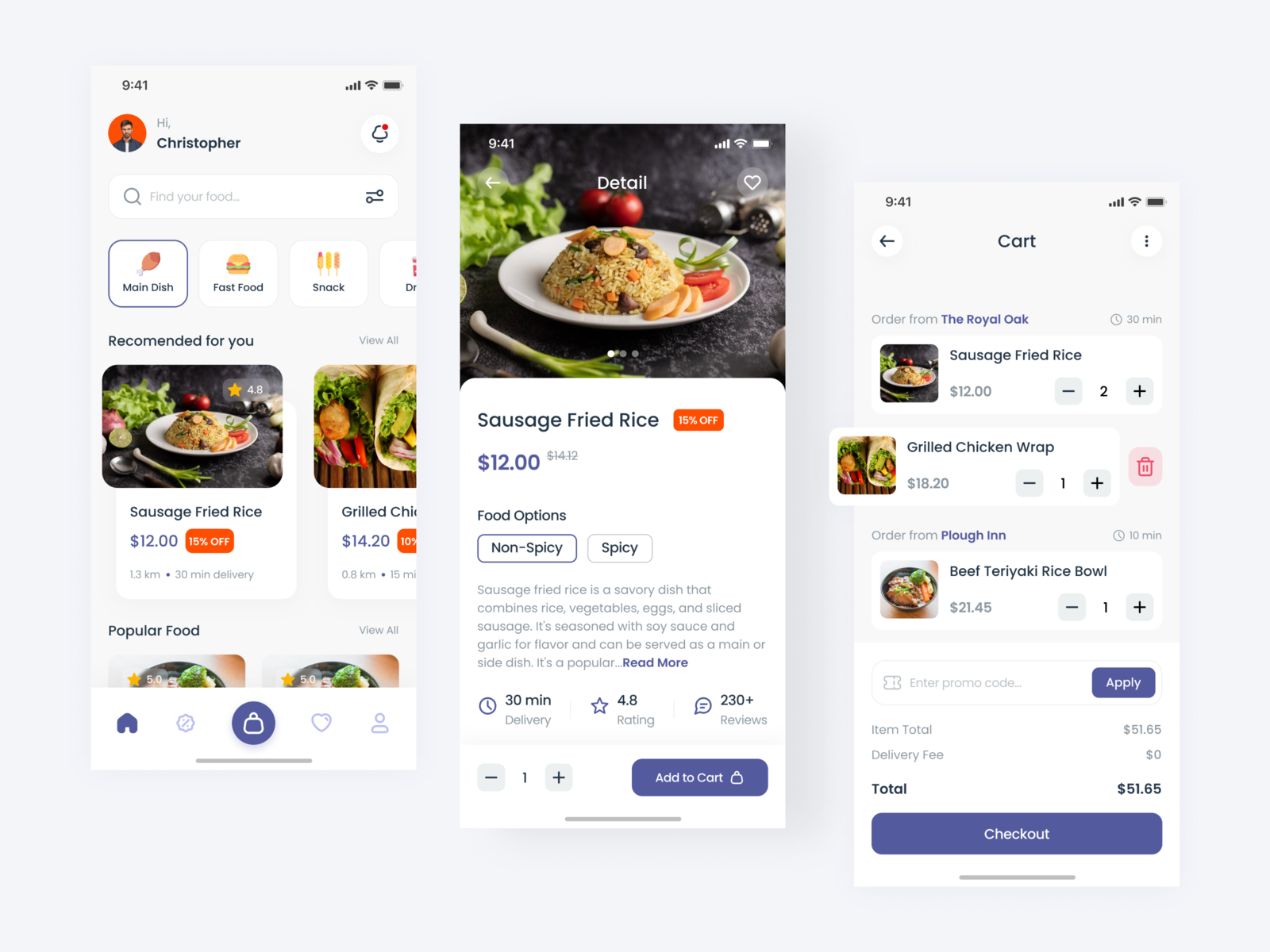 Online Food Delivery App by Yazid Aly on Dribbble