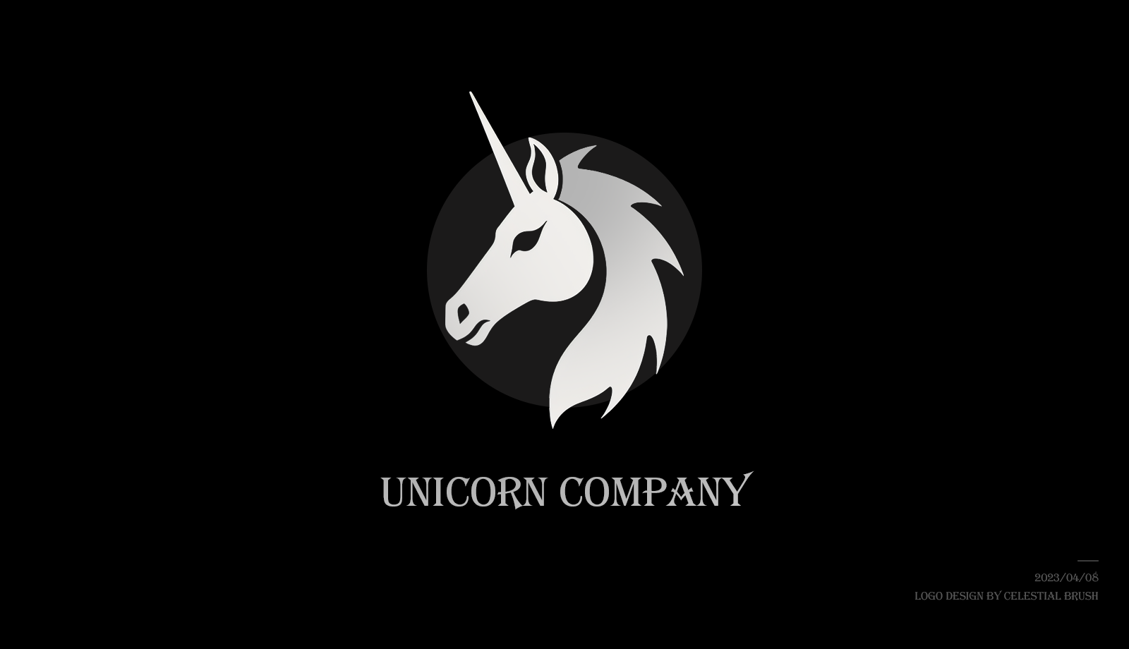 Unicorn Company - Logo design by Celestial Brush on Dribbble