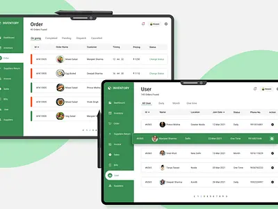 Live Order/User - Admin Dashboard Design admin dashboard app dashboard dashboard design design graphic design illustration landing page live order uiux logo oder dashboard uiux order dashboard order page ui uiux user dashboard user dashboard uiux user page web website