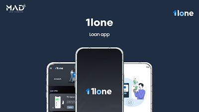 1lone - Loan App app cibil cibilreport credit creditapp creditscore dark darktheme darkui graphic design loan loanapp