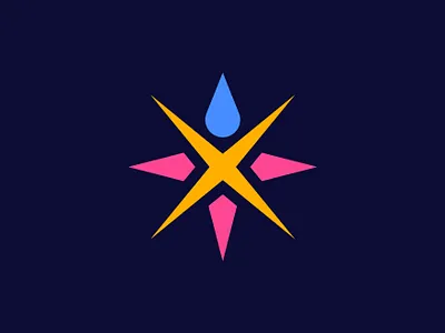 SparkSplash branding drop graphic design logo spark splash water