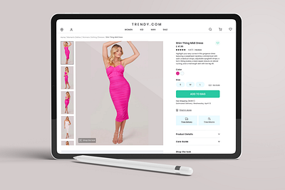 ecommerce clothing brand web page design app design ecommerce design product details ui web design website website design