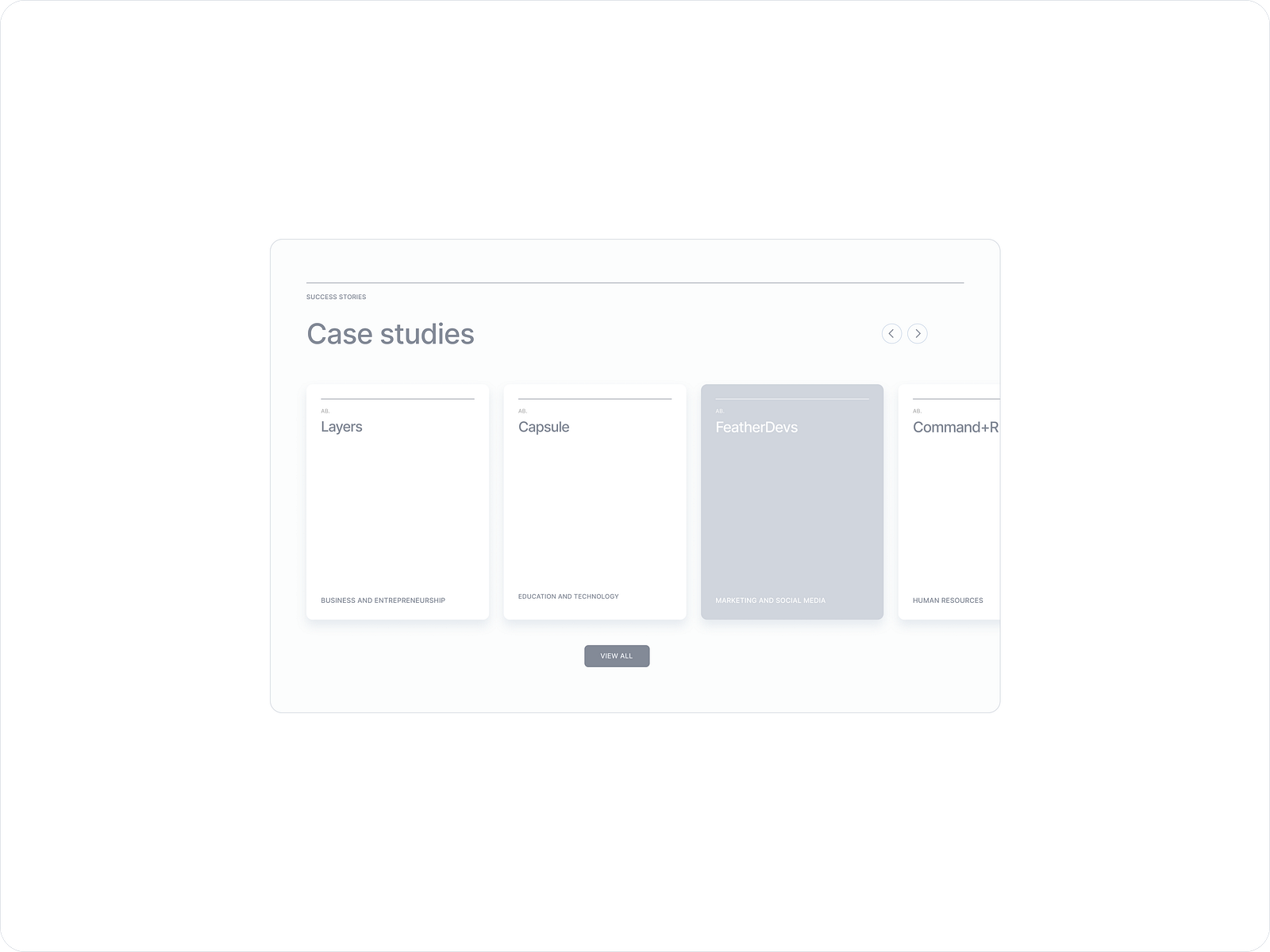 Seamless Case Study Section for Website Homepage by Evil Design on Dribbble