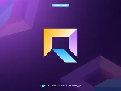 R Home Logo branding combination graphic design