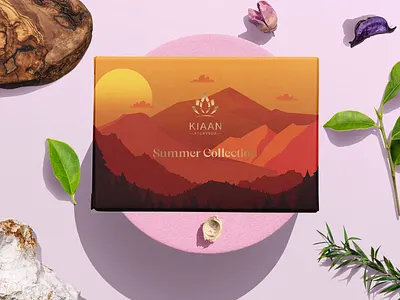 Kiaan Summer Collection branding cosmetics design graphic design hot illustration india logo season summer sunny typography ui ux vector