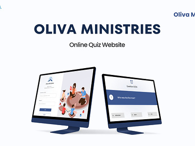 Oliva Ministries - Online Quiz Website bible figma ministry online quiz prototype quiz quizapp quizwebsite webdesign webporta website